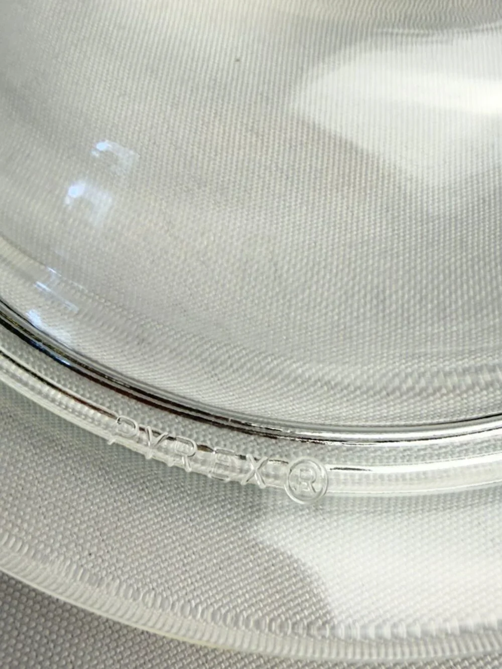Pyrex Corning Clear Glass Oval Refrigerator Dish with Lid Vintage Kitchenware